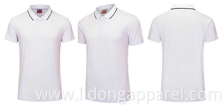 OEM Wholesale China High Quality Polyester Plain T Shirt Print Woman Men Polo White T-shirts Custom Printing